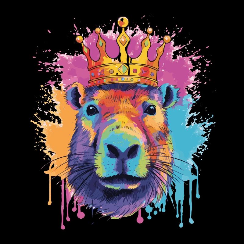 Capybara avec capybara couronne