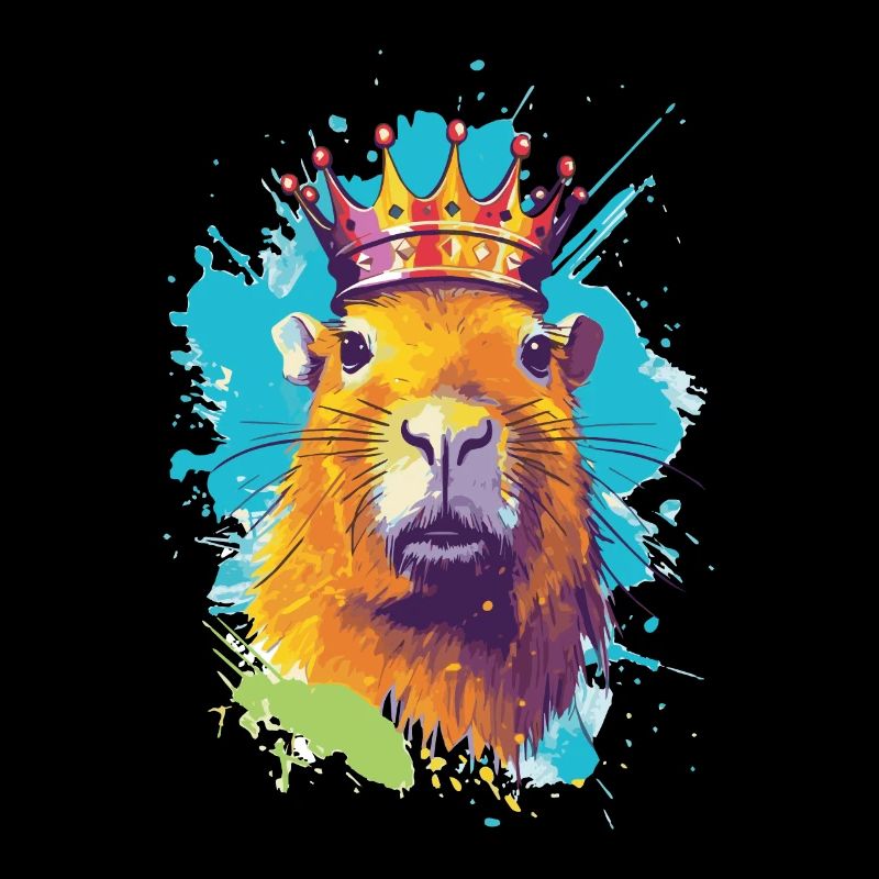 Capybara avec capybara couronne