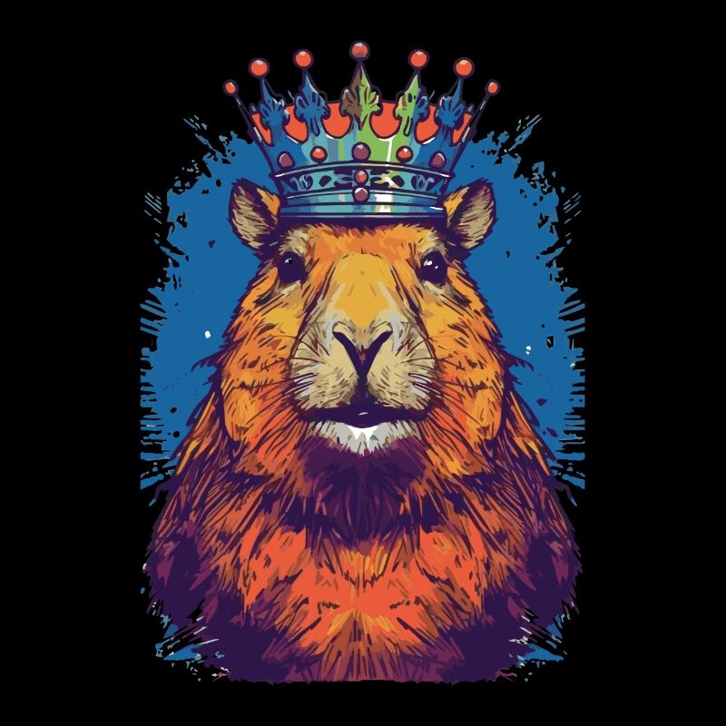 Capybara avec capybara couronne