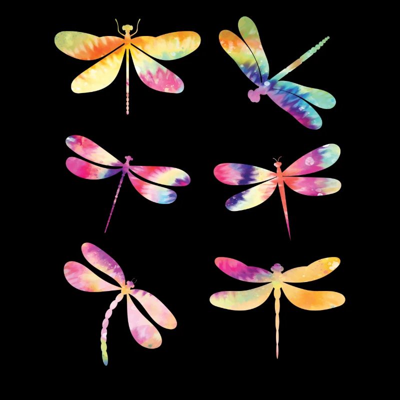 Libellule TIE DYE Libellules Vintage