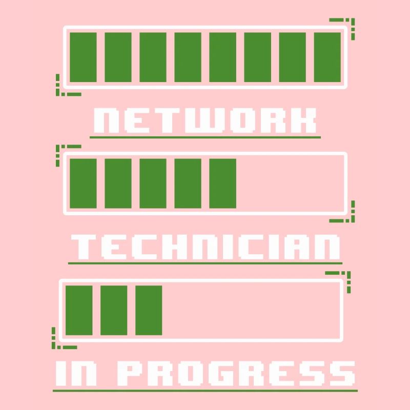 Network Technician In Progress Funny IT Tech Quote