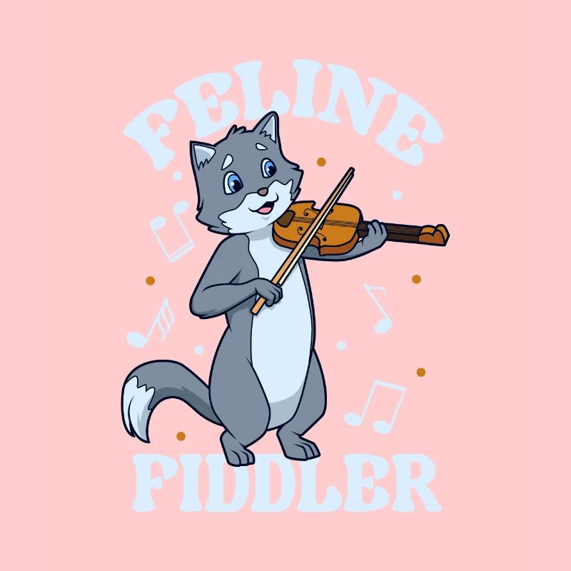 Feline Fiddler - Chat au violon
