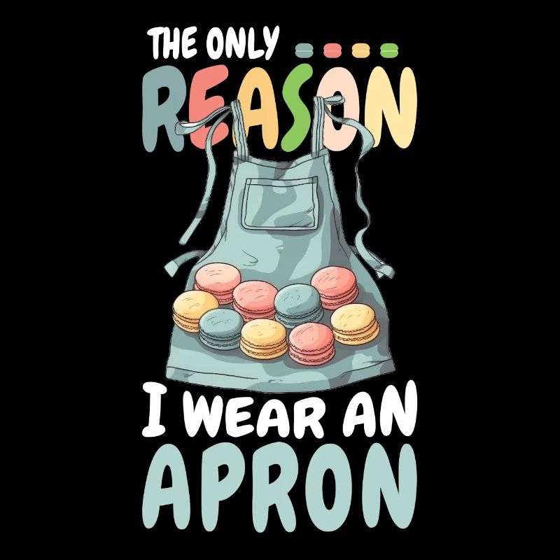 Apron Macaron Funny Baker Quote Pastry Baking
