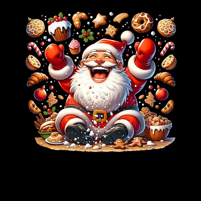 Drôle de Père Noël aime grignoter - Biscuits