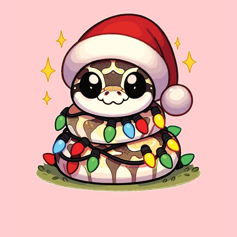 Santa Hat Christmas Fairy Lights Python