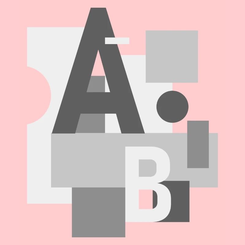 Image abstraite avec les lettres A et B