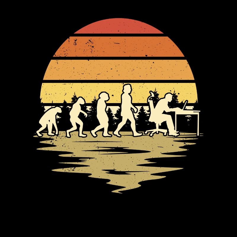 Informatiker Evolution Programmierer Nerd