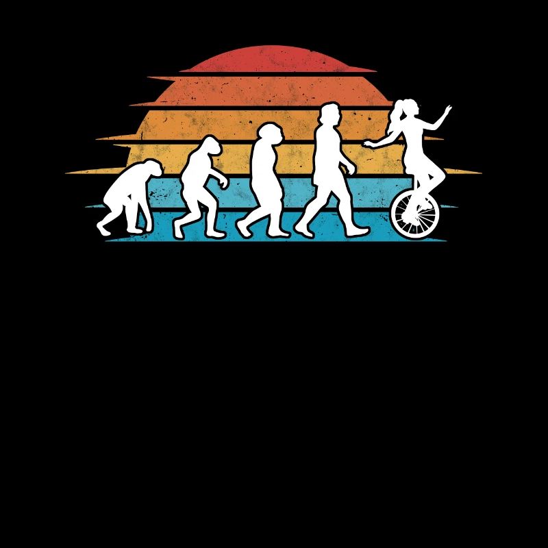 Einrad Evolution Einradfahrer