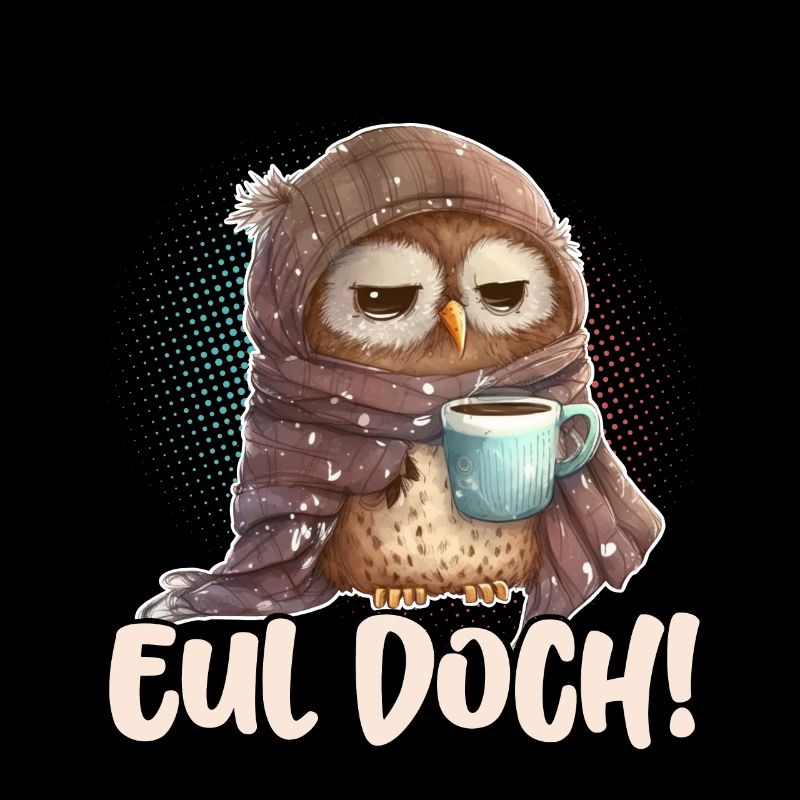 Eul Doch! Eule Lustige Kaffee Sprüche