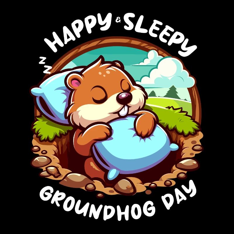 Groundhog Day Spring America Shadow