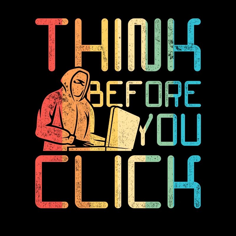 Ethischer Hacker Think Before You Click