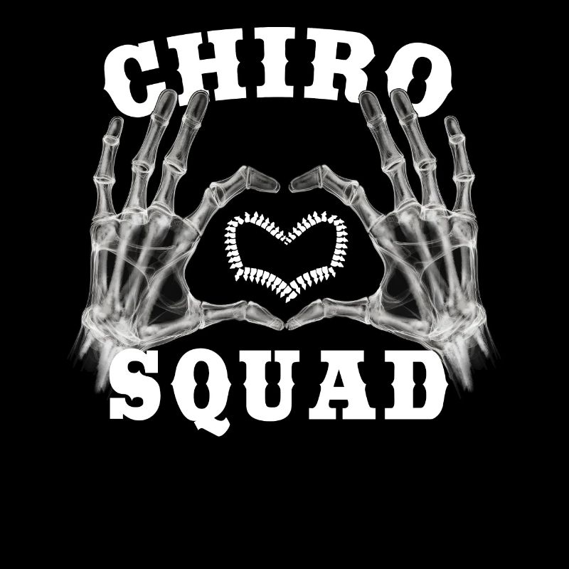 Skeleton Hand Heart Chiro Squad Chiropractic Assis
