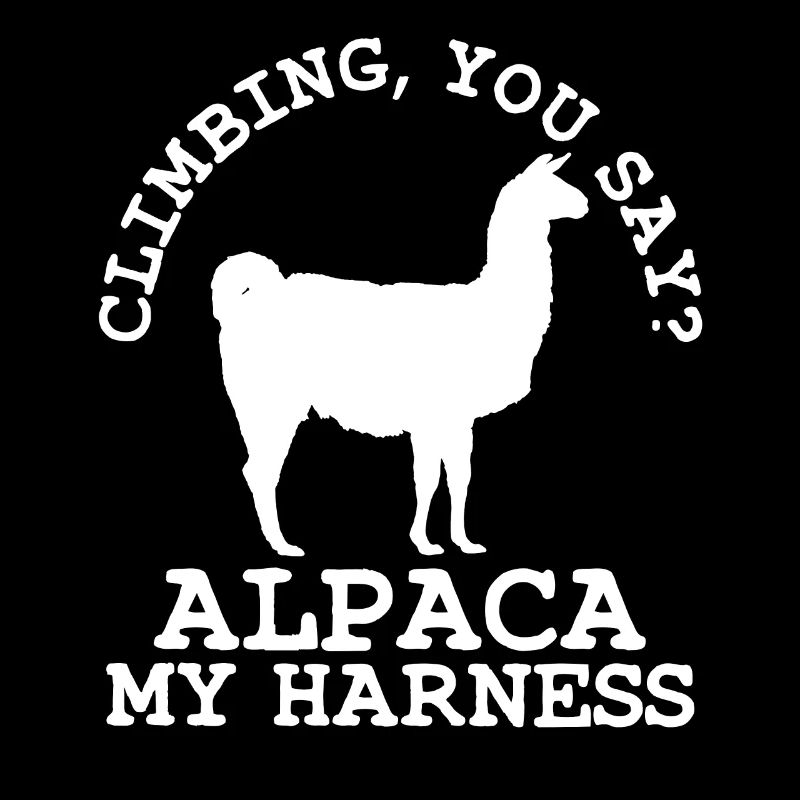 Lama Alpaka Klettern Bouldern Geschenk