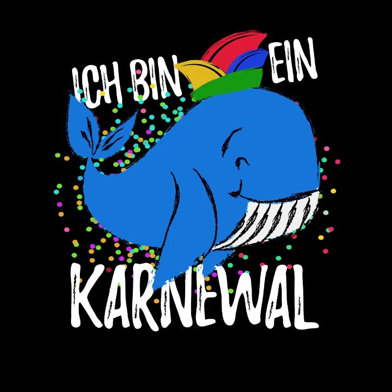 Ich bin ein Karnewal - Fasching + Konfetti Spruch