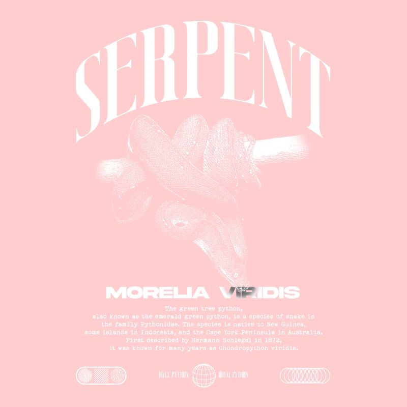 Green Tree Python Modern Reptile Keeper Streetwear