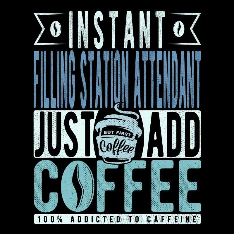 Le préposé à la station-service instantanée ajoute simplement du café