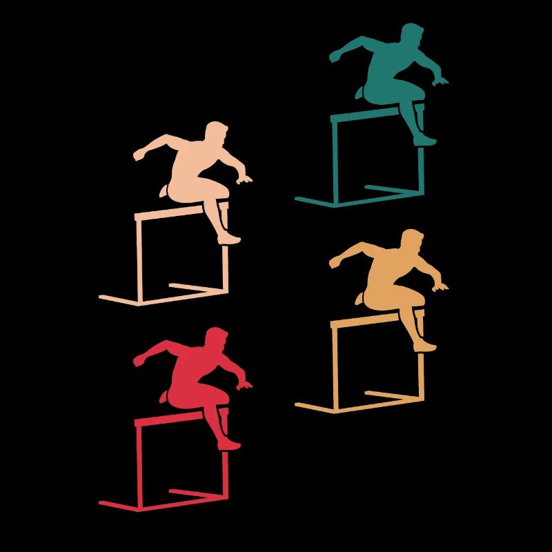 Cadeau d’Action de course d’obstacles coloré