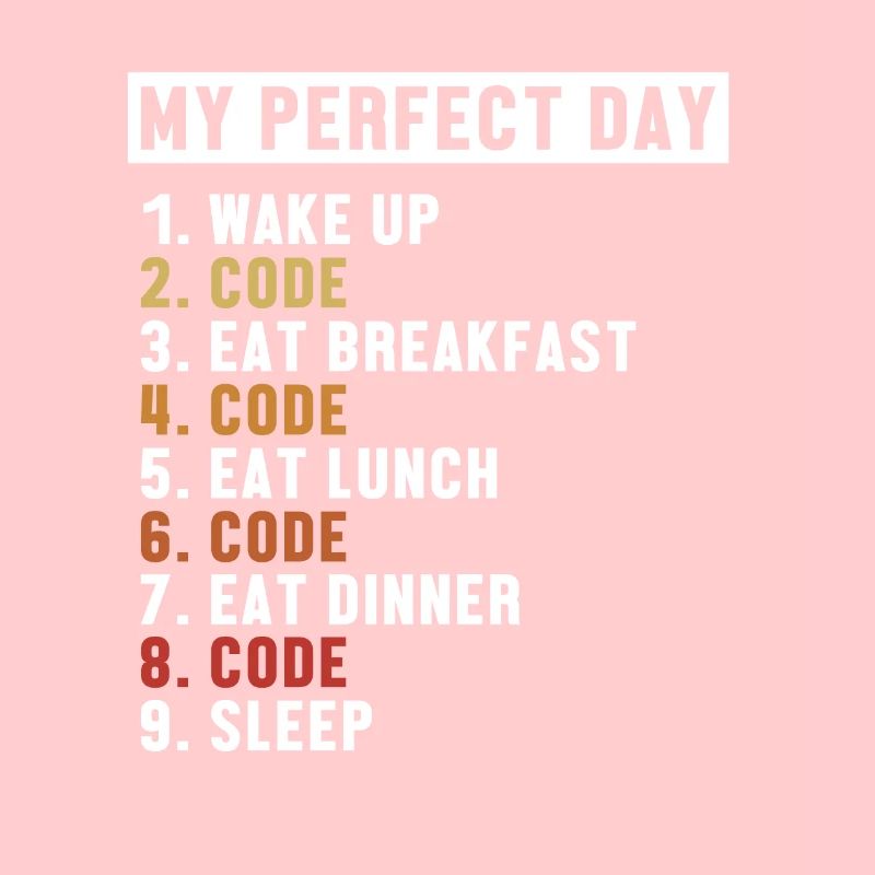 Coding Perfect Day Developer Software Engineer