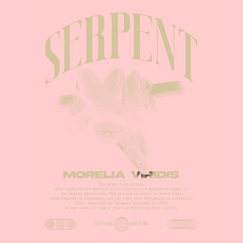 Green Tree Python Modern Reptile Keeper Streetwear