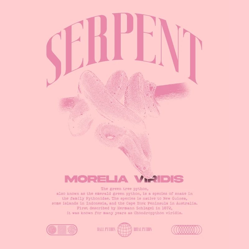 Green Tree Python Modern Reptile Keeper Streetwear