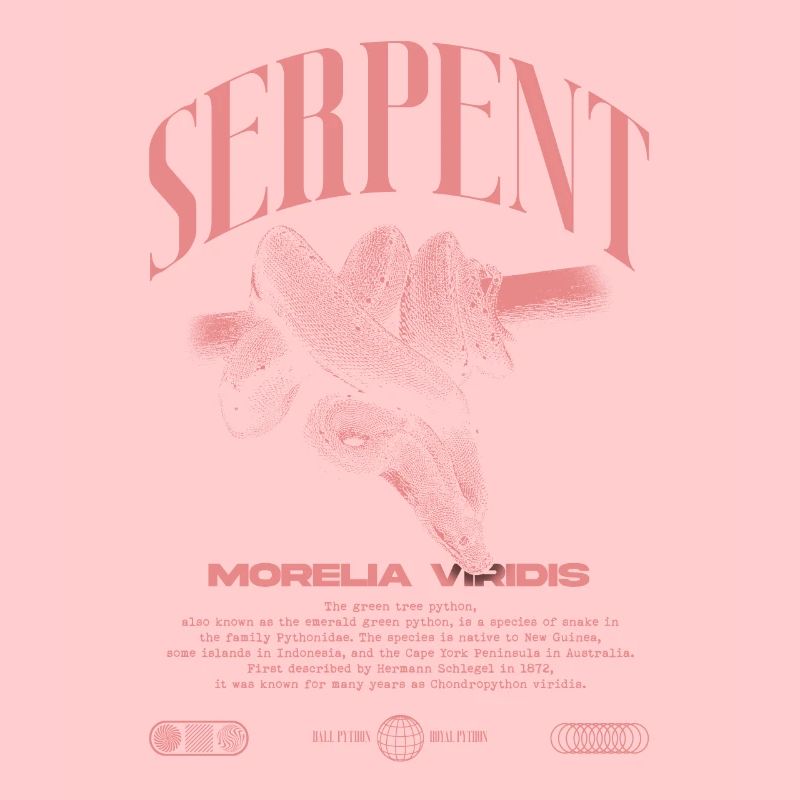 Green Tree Python Modern Reptile Keeper Streetwear