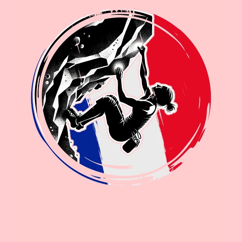 Frankreich Kletterer - Frau Boulderer Klettern
