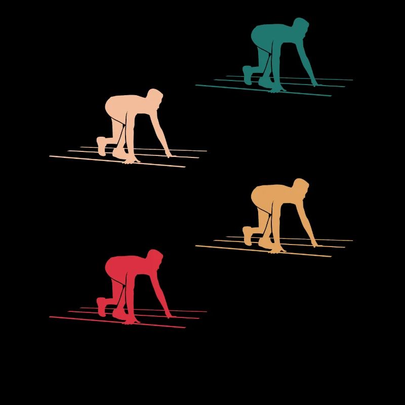 Sprint-Start Dynamik in Farbe Geschenk