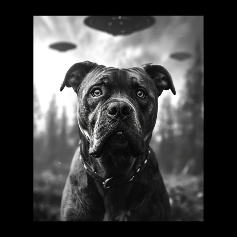 Hund - Alien Selfie Cane Corso UFO
