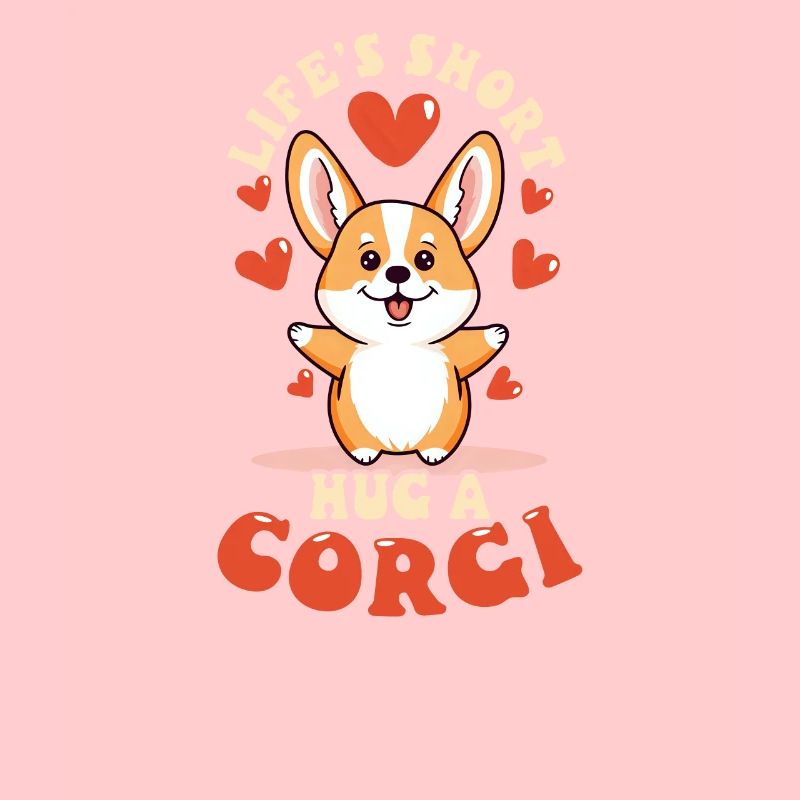 Corgi Mama Papa Leben Kurze Umarmung Ein Corgi