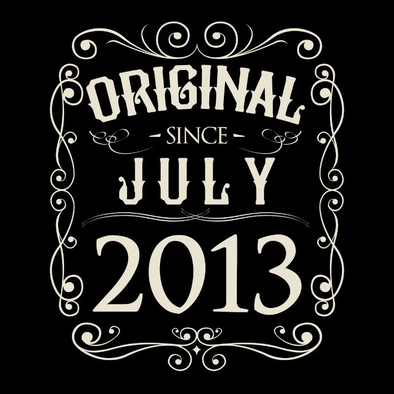 Vintage - Original since Juli 2013 Geburtstag
