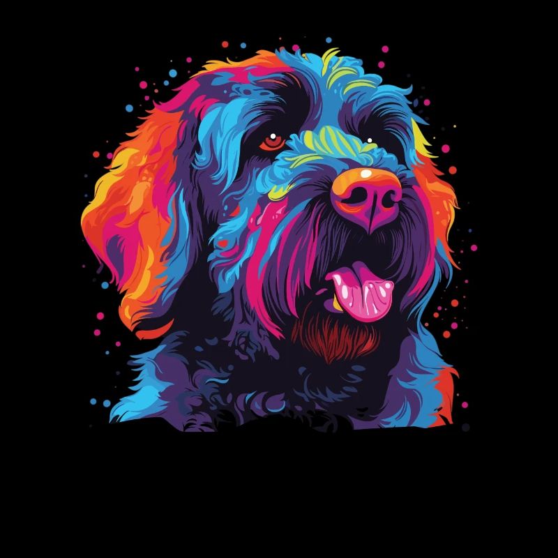Farbenfroher Russischer Schwarzer terrier