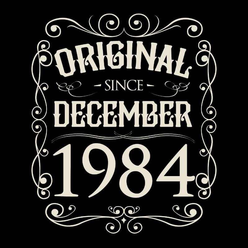 Vintage - Original since Dezember 1984 Geburtstag