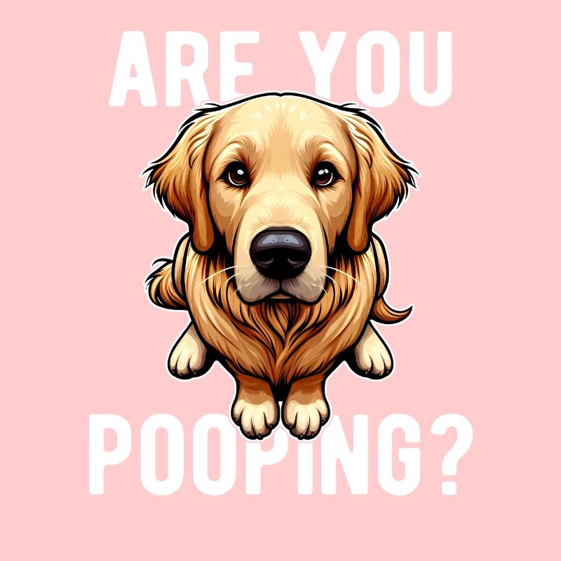 Faites-vous caca ? Drôle de chien Golder Retriver