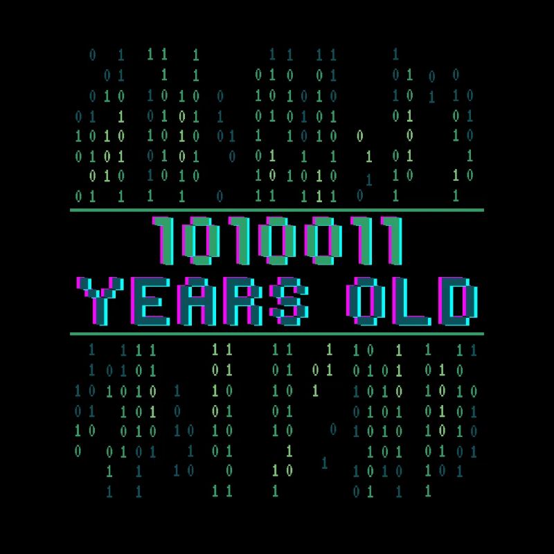 83. Geburtstag 83 Jahre alt Binärcode Coder