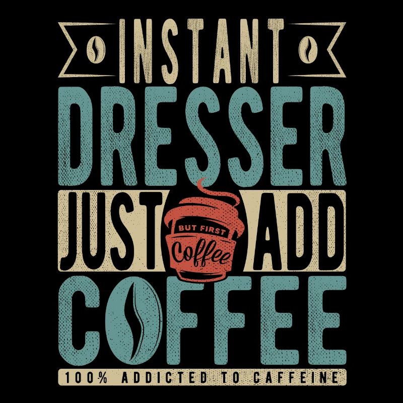 Instant-Kommode einfach Kaffee hinzufügen