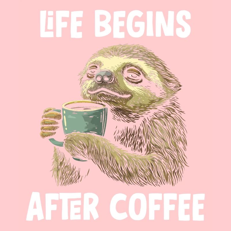 Faultier Kaffee Lustig Geschenk