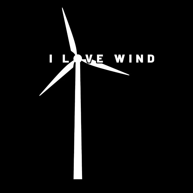 Windkraft - I Love Wind - Windenergie - Windpark