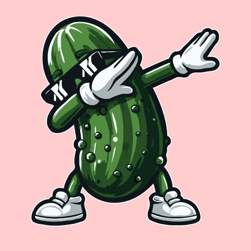 Dabbing Cornichon Dab Concombre Cornichon à l’aneth Drôle