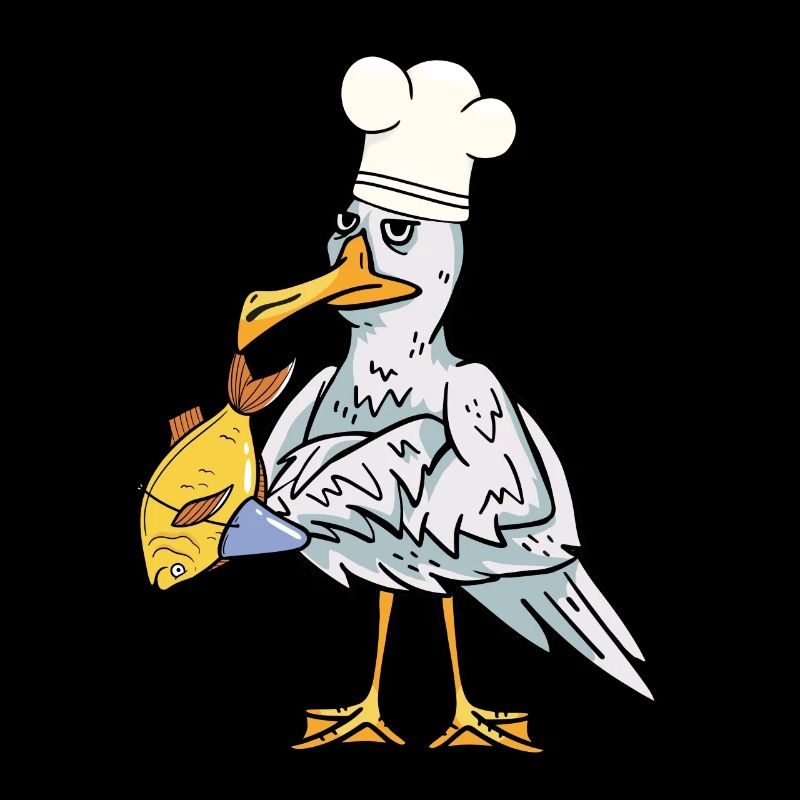 Poisson mouette maritime cuisiner la faim