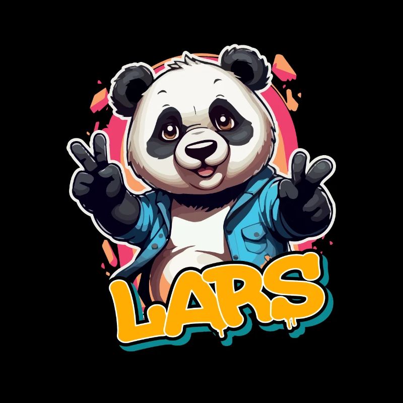 LARS - Handsome boy name with cool panda