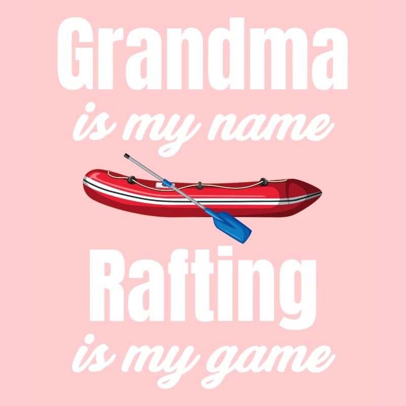 Grand-mère Mon nom Le rafting est mon jeu