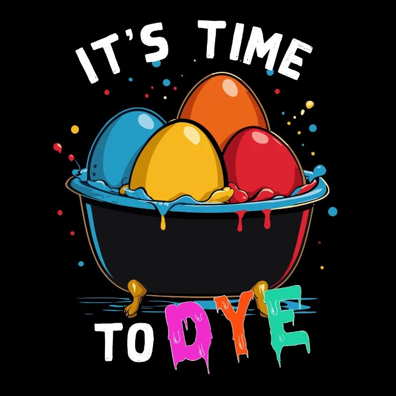 Funny Egg Dyeing Artist Colors for Easter