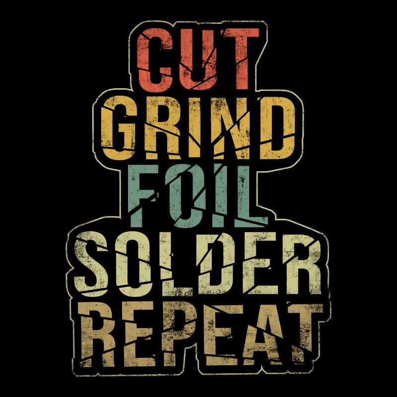 Vitrail peintre coupe grind feuille de soudure répéter
