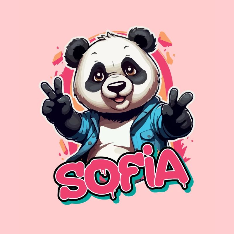 SOFIA - Beau nom de fille avec Cool Panda