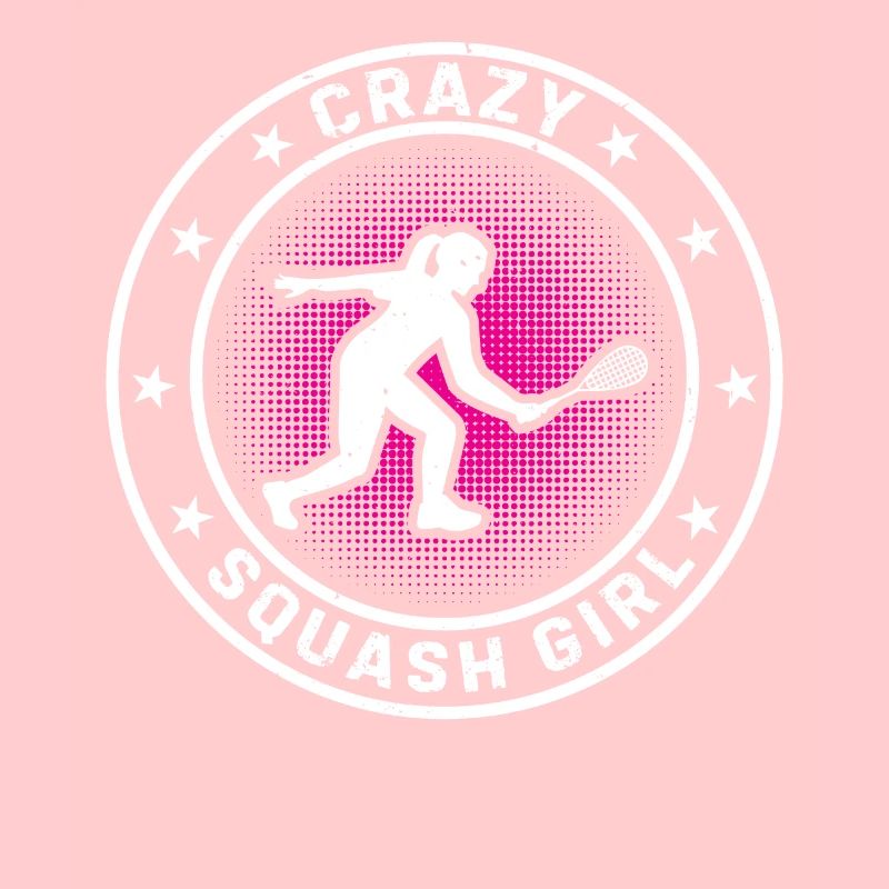Joueuse de squash Fille Fille de squash - Crazy Squash Gir