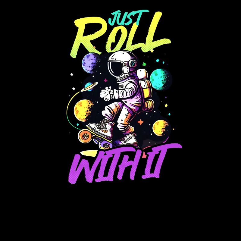 Roller Derby Rolle mit dem Astronauten