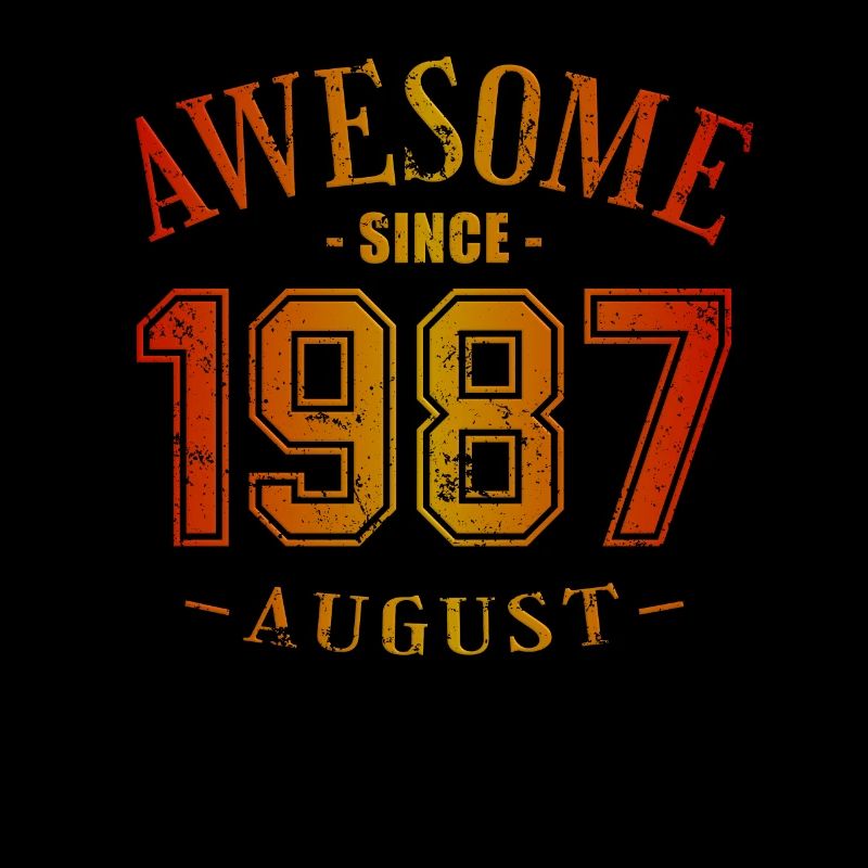 Août 1987 - Anniversaire du mois d’août