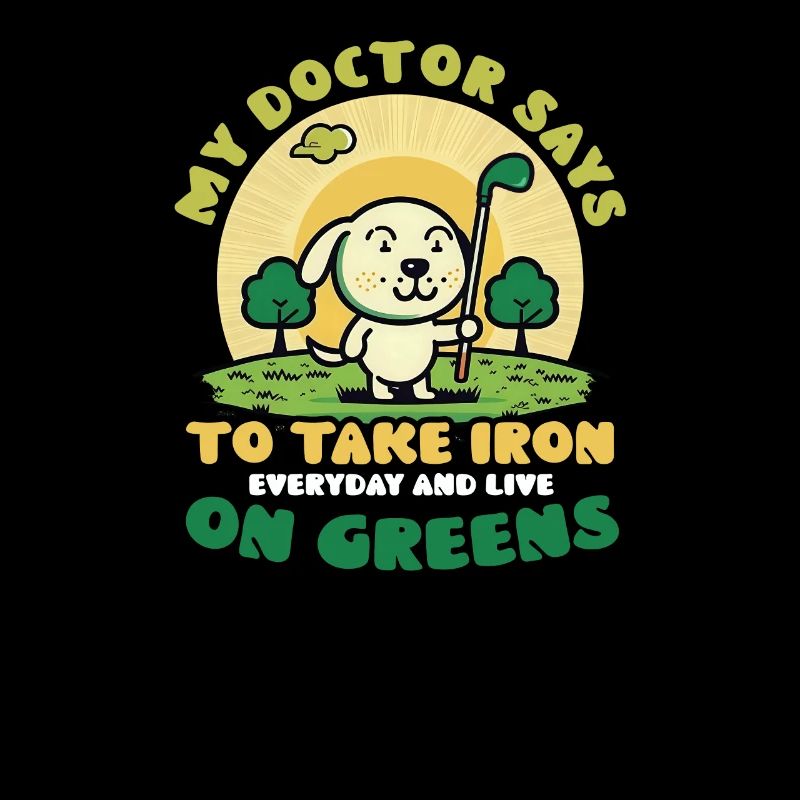 Golf Take Iron On Greens