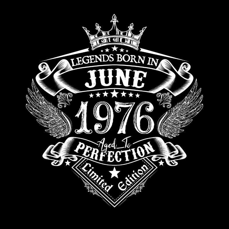 Juni 1976 Geburtstag Juni 1976 Juni Geschenk