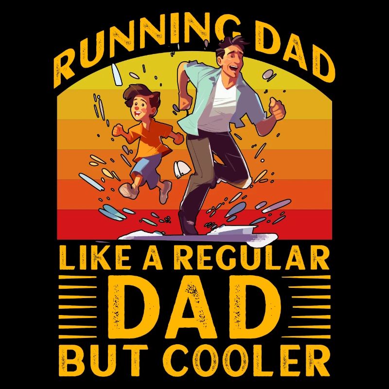 Courir papa comme un papa normal mais plus cool